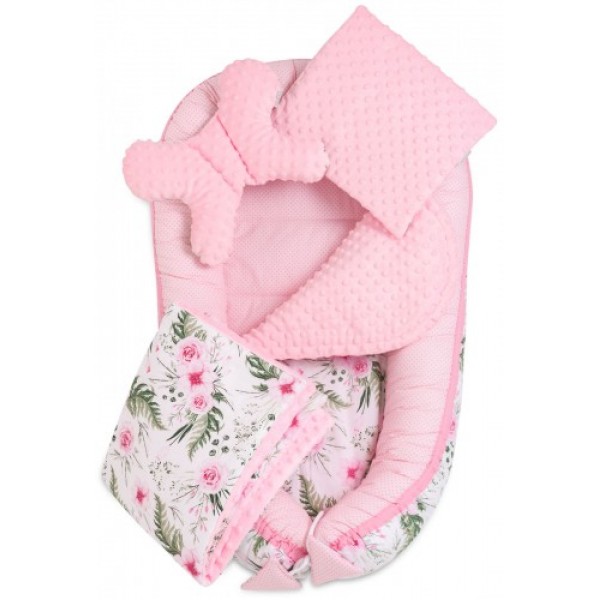 5 delni komplet Jukki Comfort In Garden Pink Minky